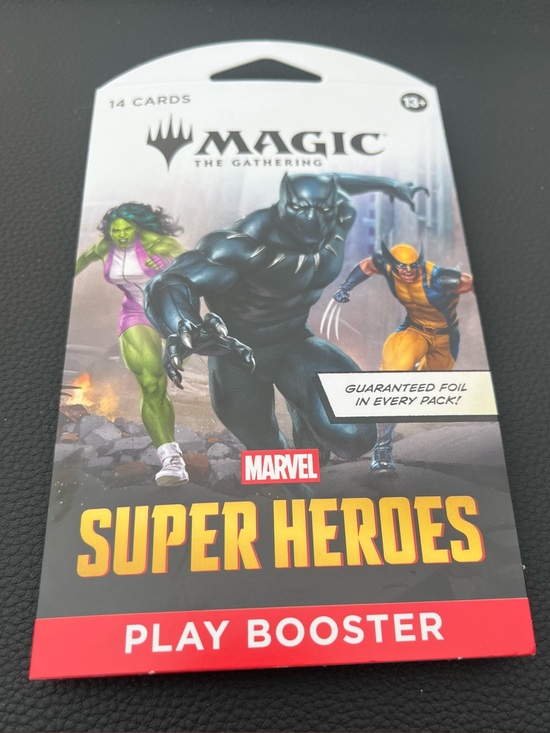 Marvel Other - Marvel Super Heroes Play Booster Pack with Black, Green, Yellow, Red